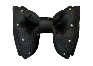 Black PolkaDot Evening Bow Tie - The Butterfly