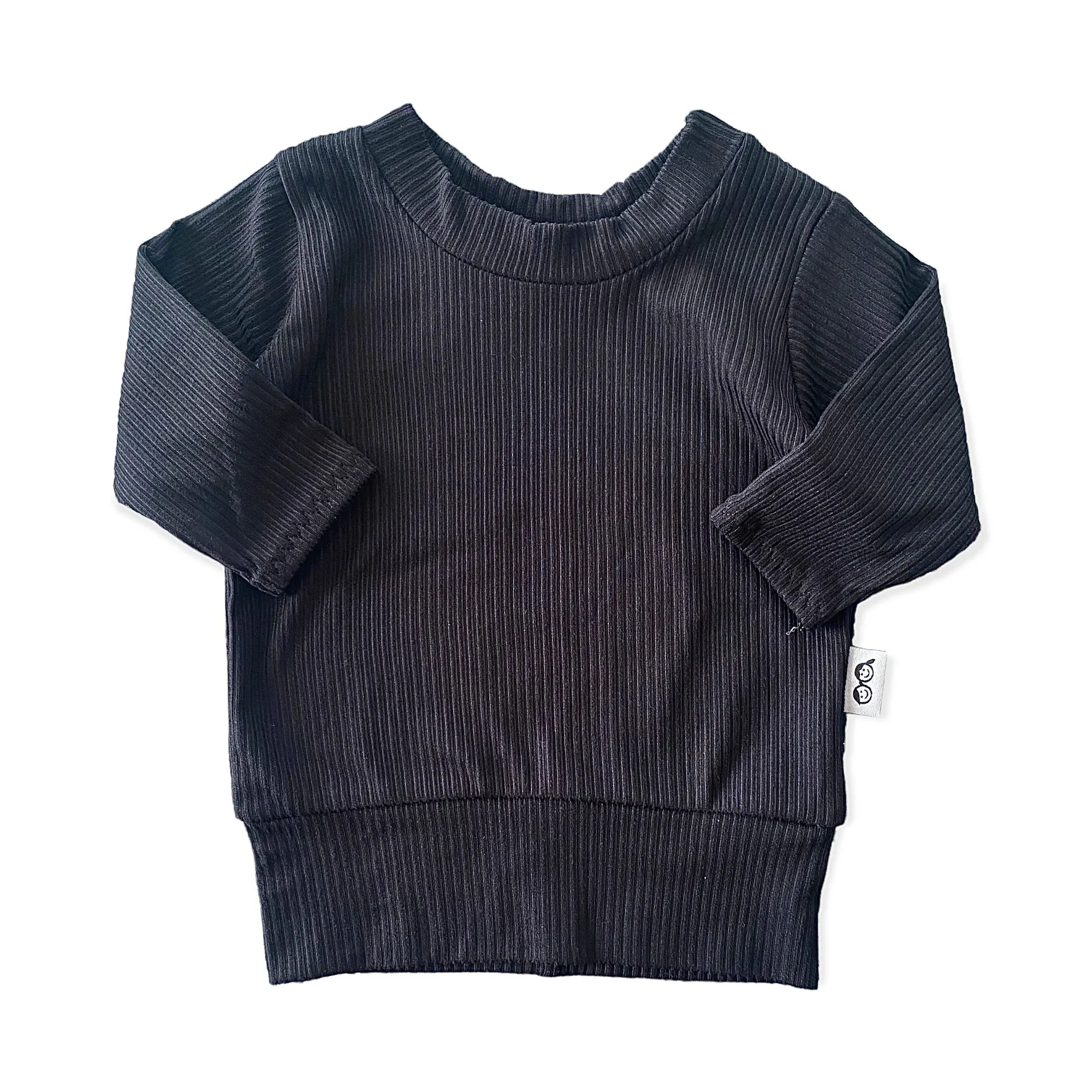 Black Ribbed Lounge Set