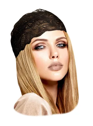 Black vintage lace headband