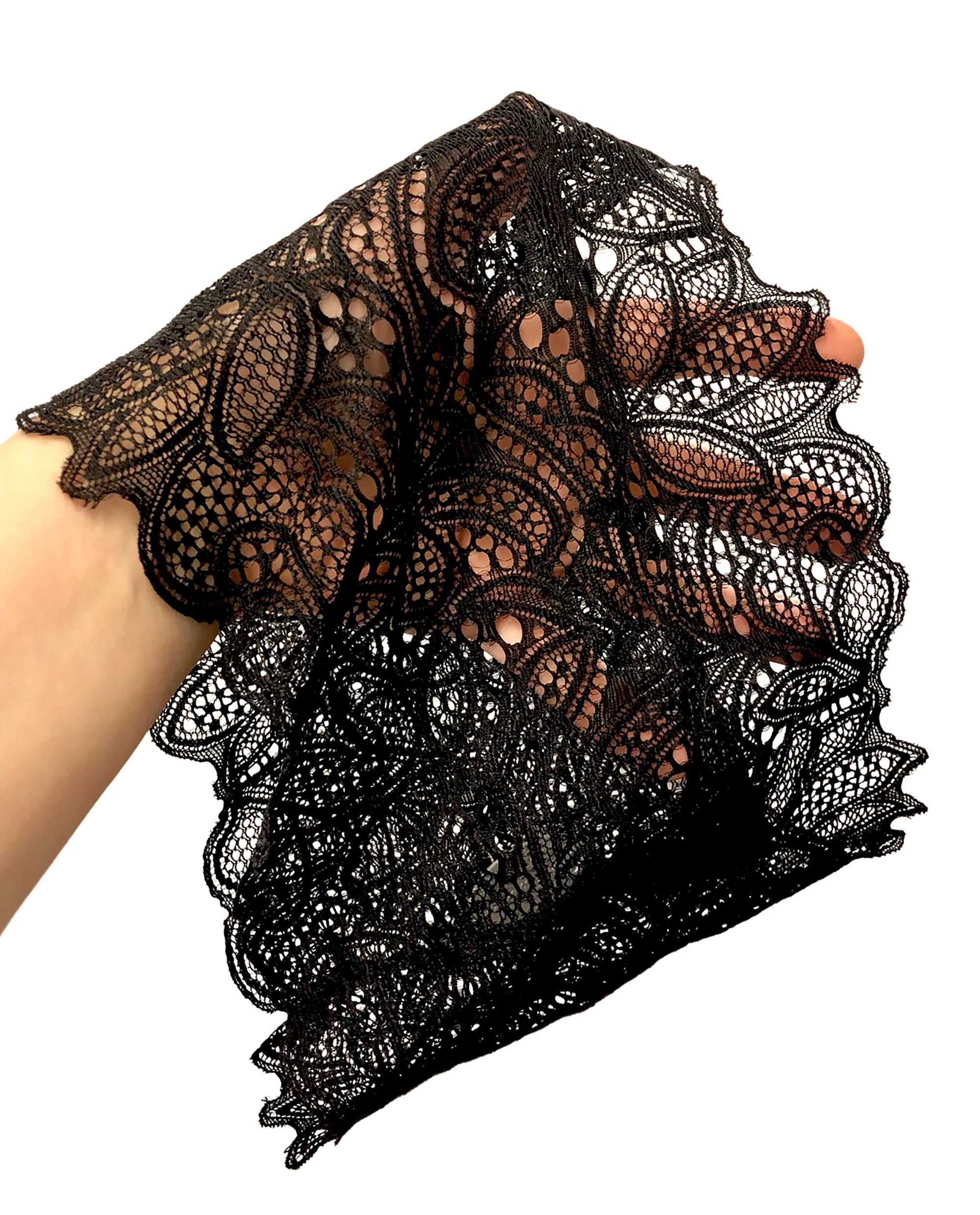 Black vintage lace headband