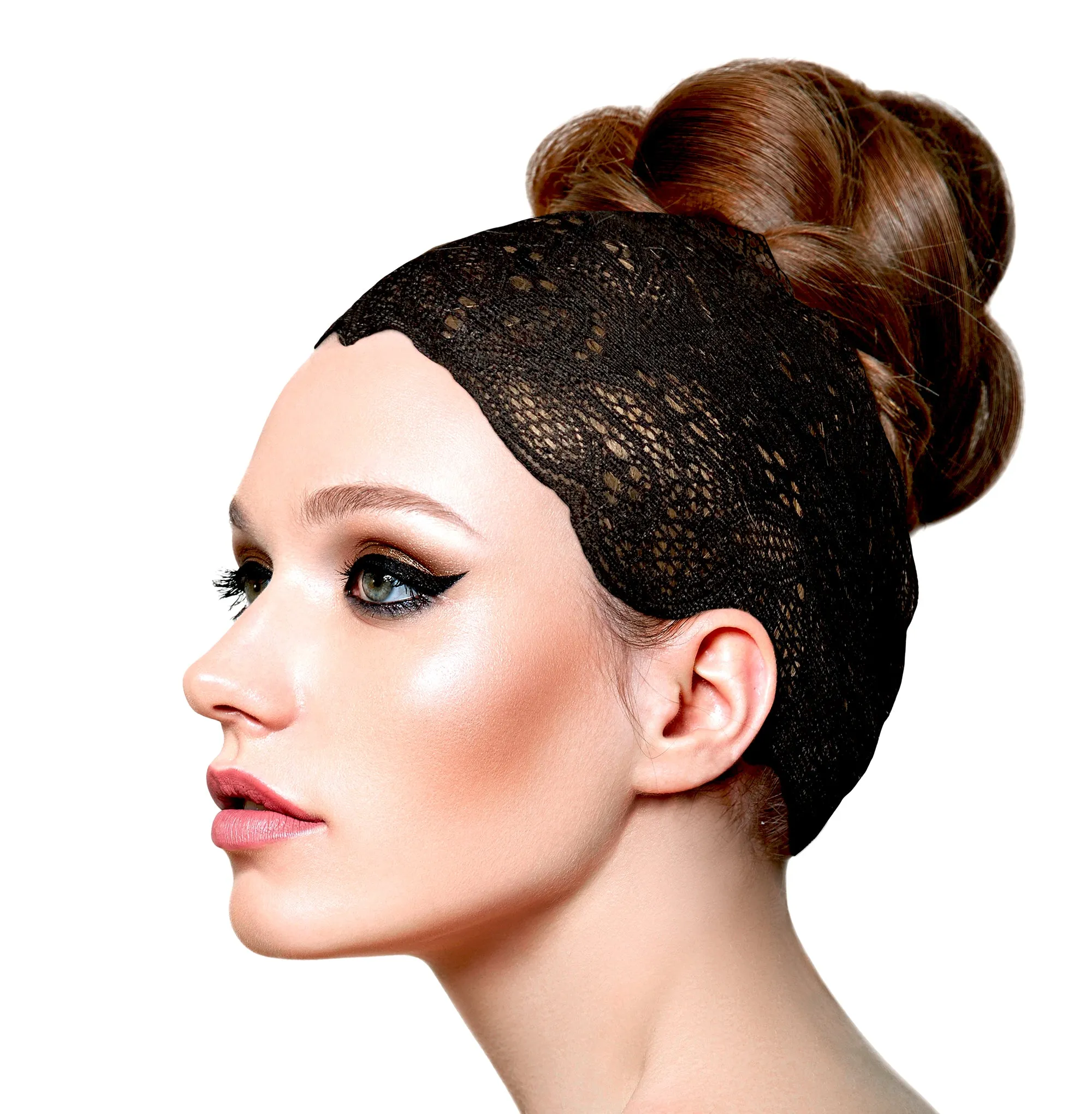 Black vintage lace headband