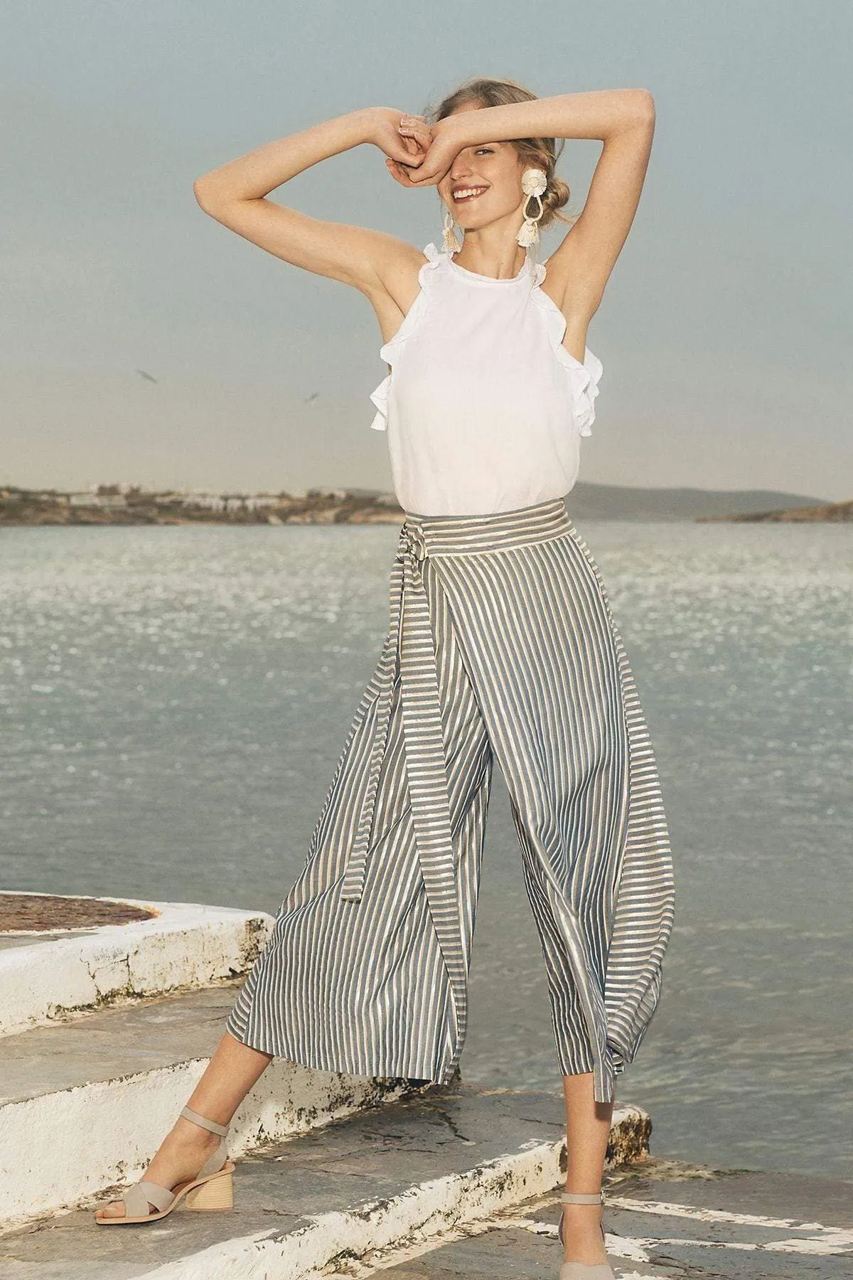 Blake Pant - Gibson Stripe Dressy look