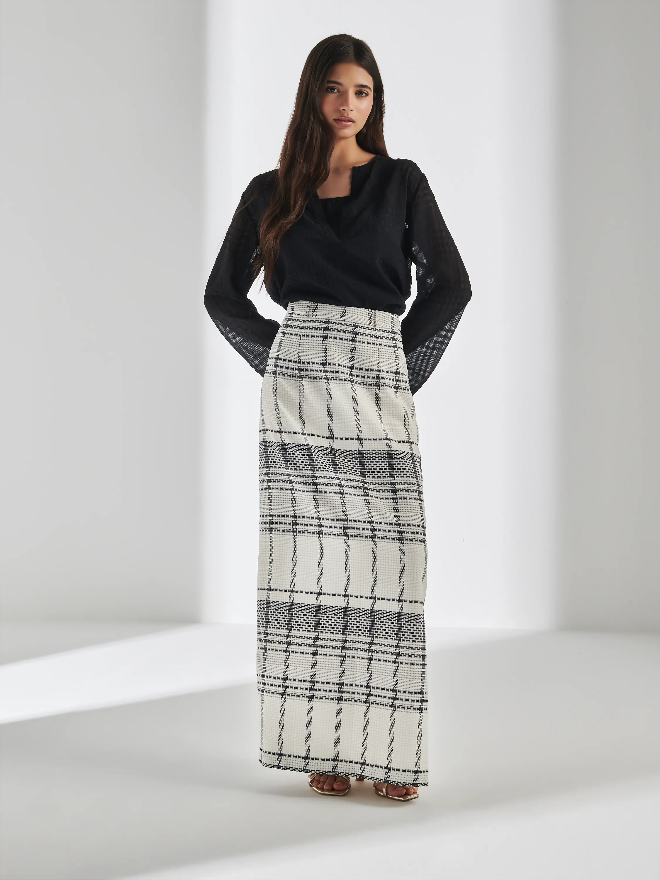 Blanc carreaux set