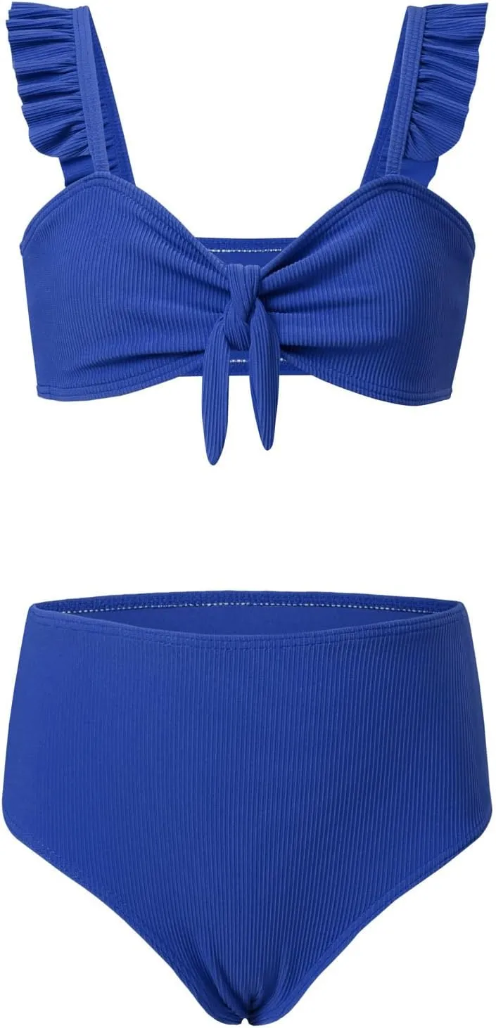 blibean Tween Girls Swimsuit Two Piece Bikini Sets with Chest Pad Size 6-15 Years