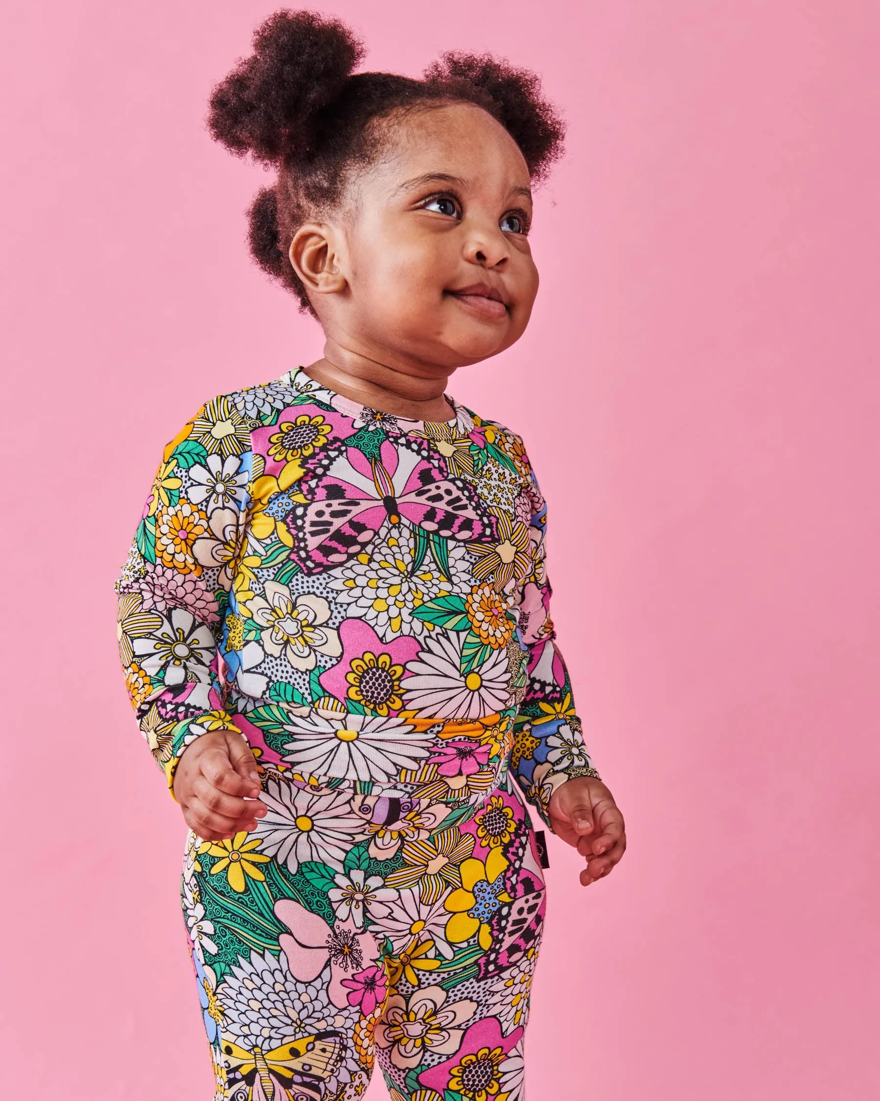 Bliss Floral Organic Drop Crotch Pant