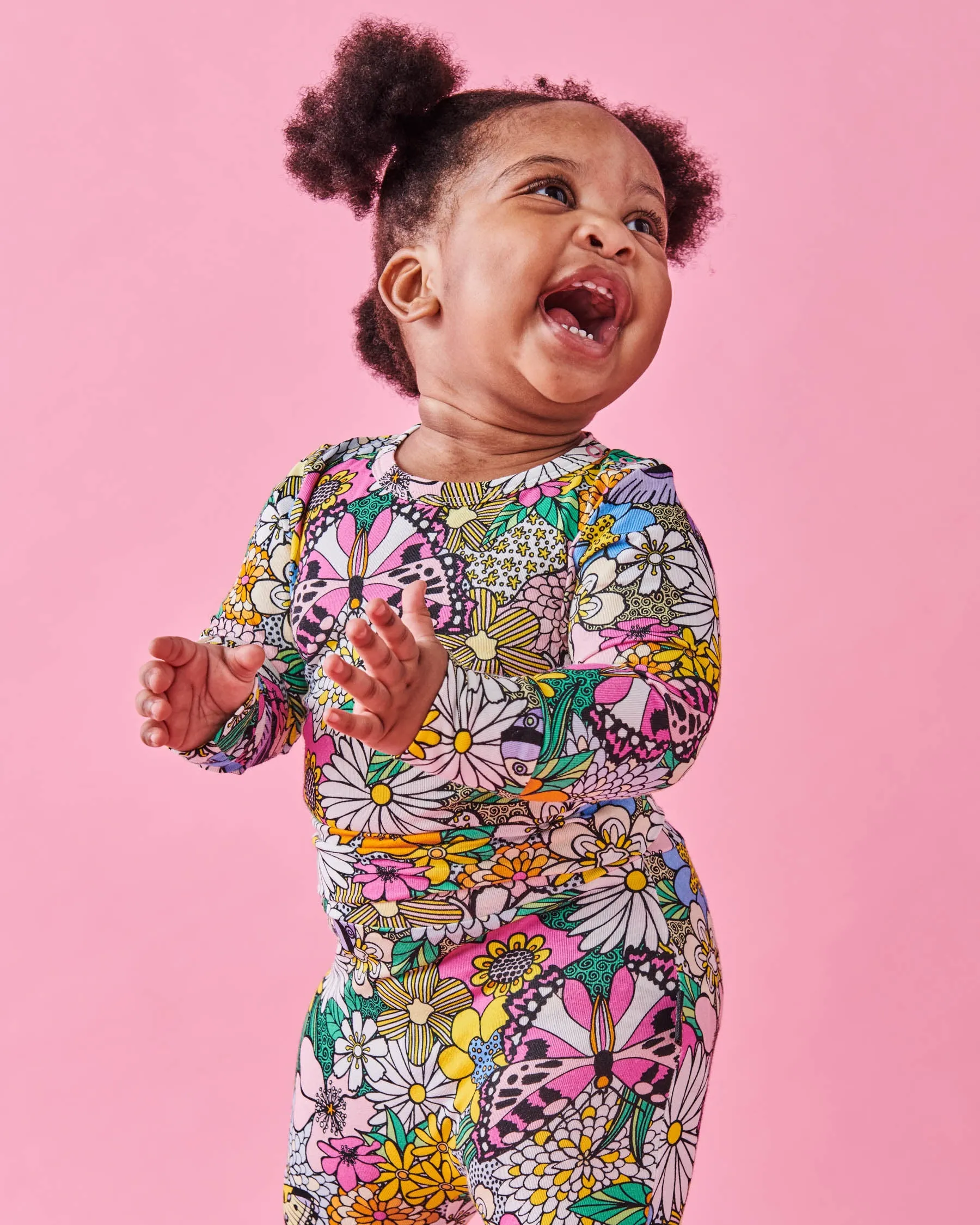 Bliss Floral Organic Drop Crotch Pant