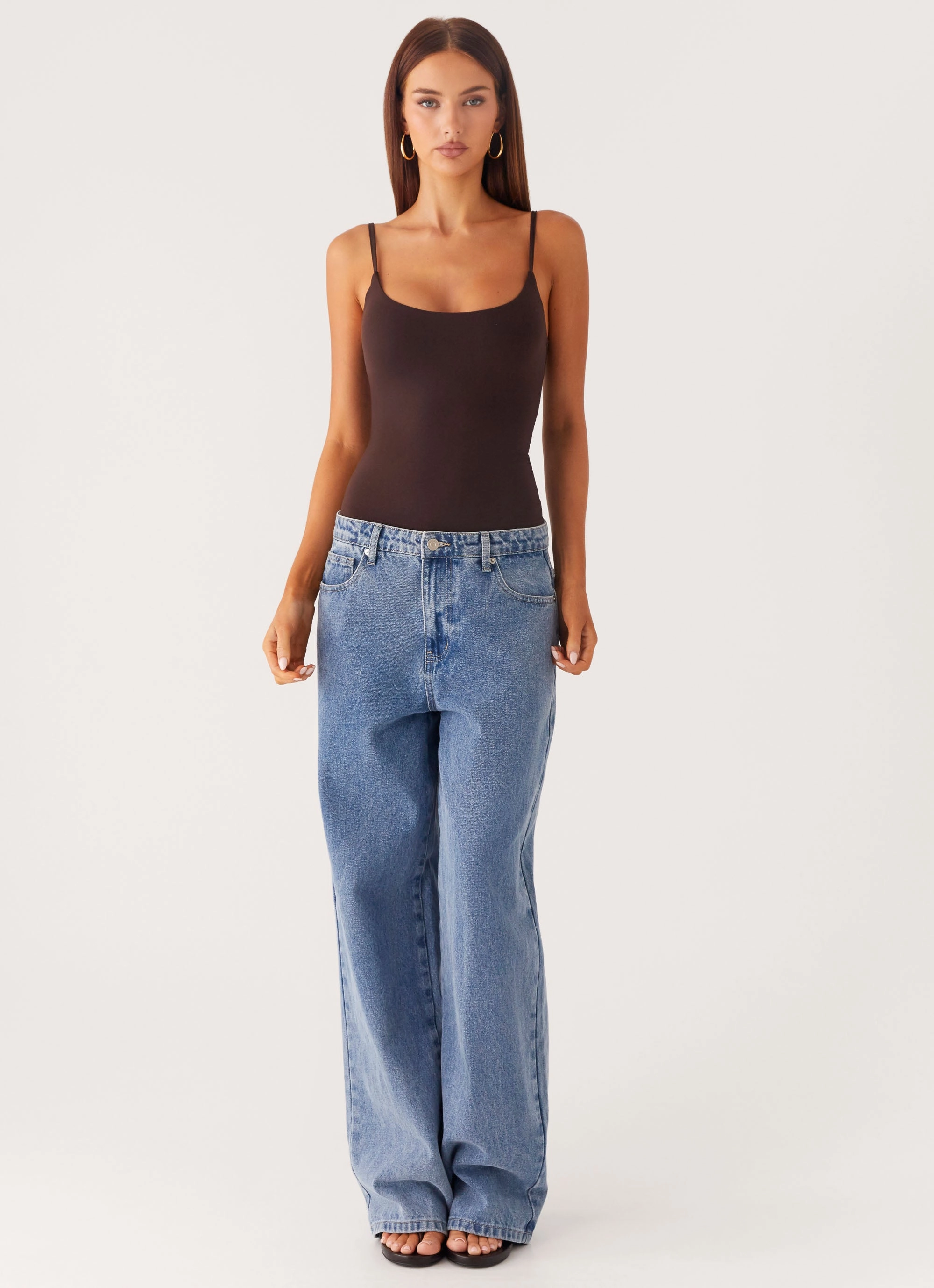 Ultraviolet Protection Finish Blondie Tank Top - Chocolate