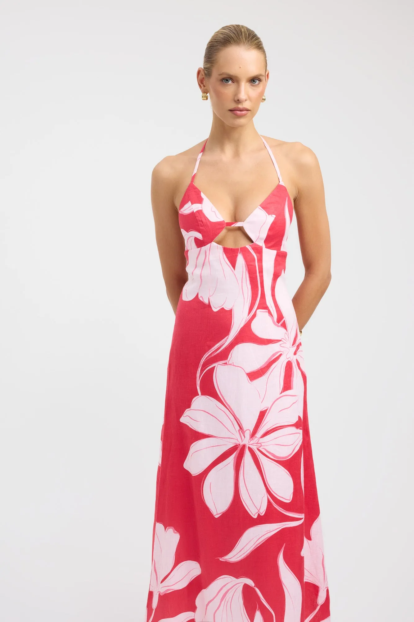 Easy Lovely Coastal Soft Bloom Maxi Dress