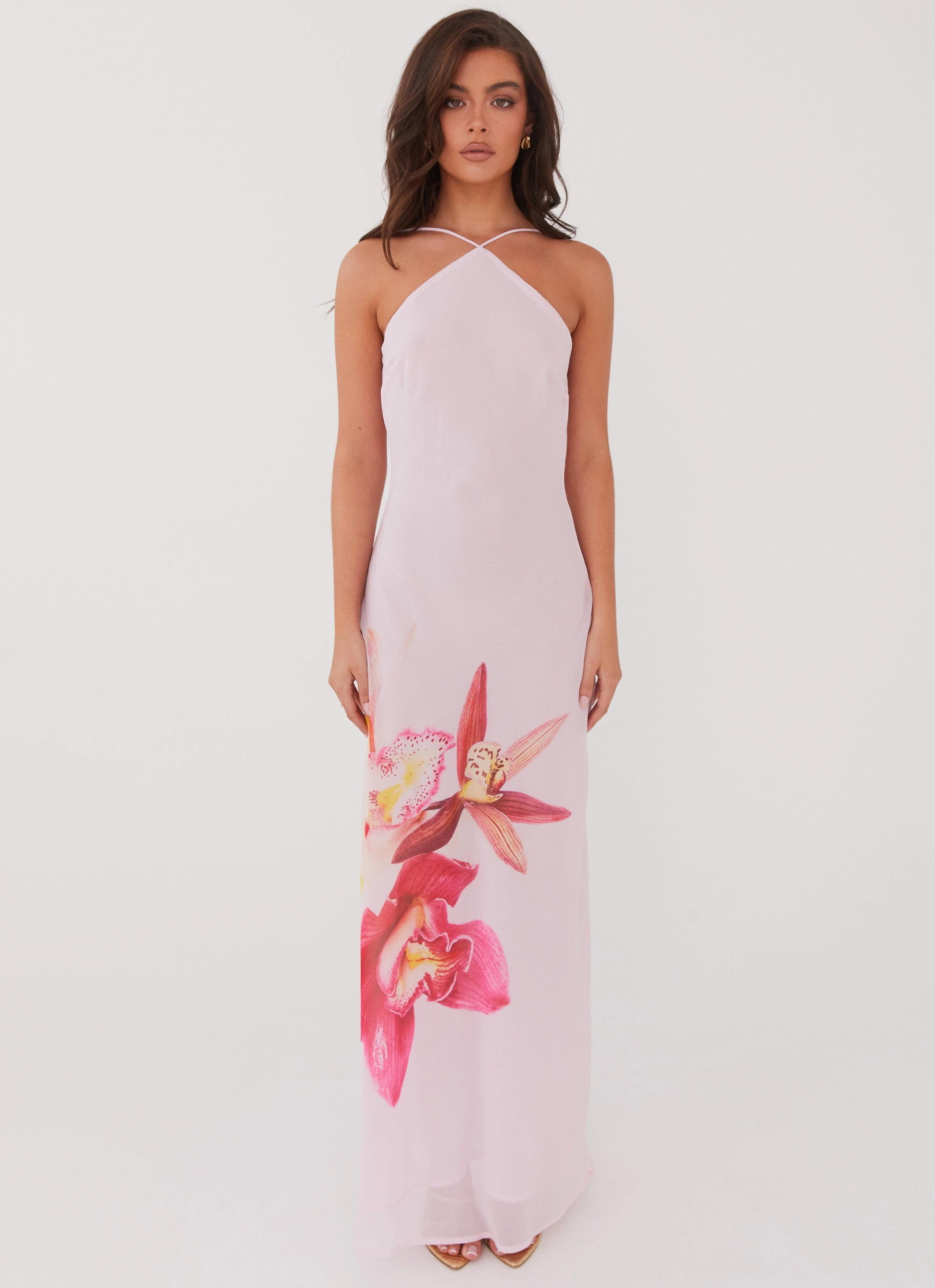 Blossom Hearts Maxi Dress - Pink Peony Chic Comfort Look