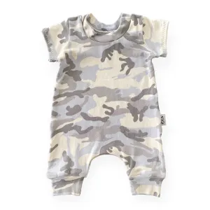 Blue Camo Harem Romper