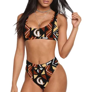BOGOLAN STYLE Sport Top & High-Waisted Bikini Swimsuit