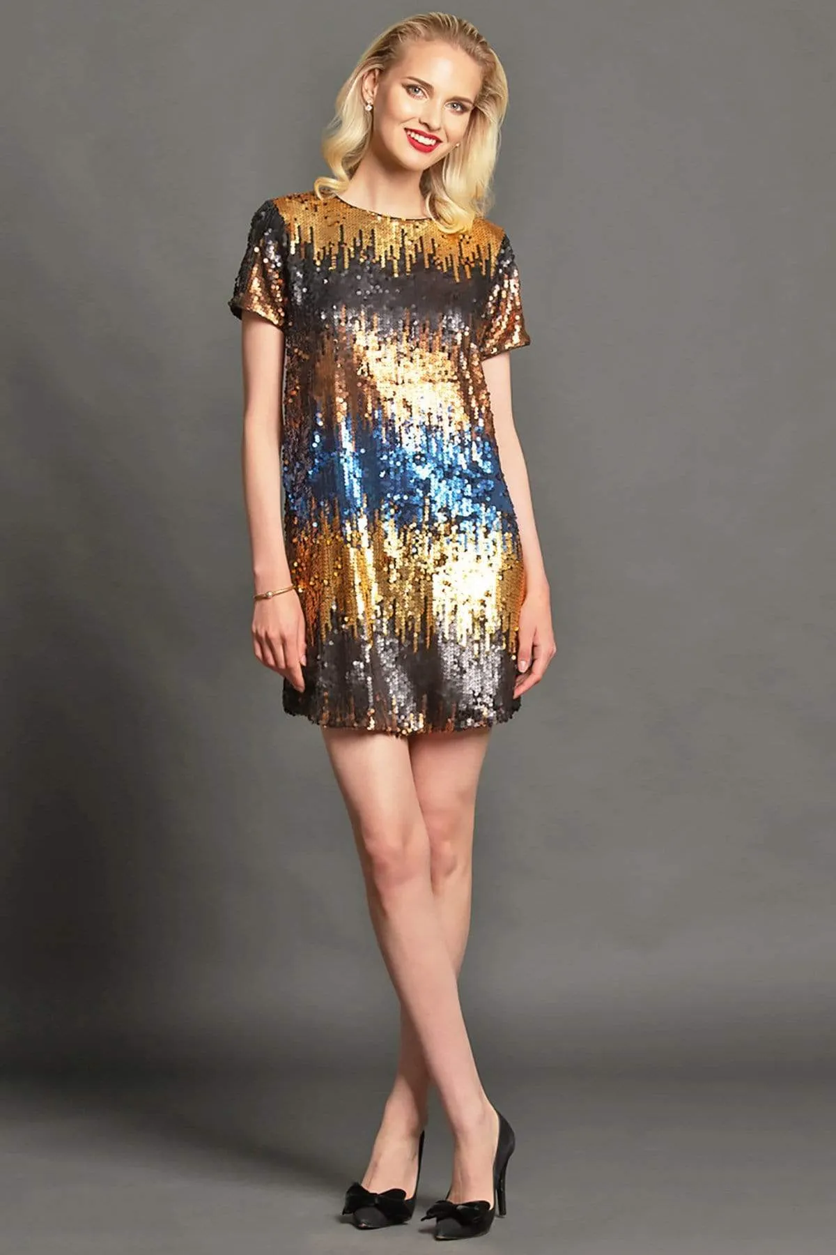 Harlan Dress - Seville Stripe Contemporary Vibe Modern Waist