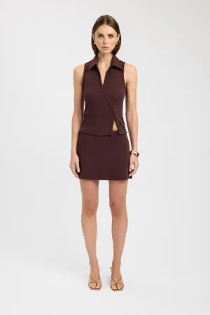 Bold Finish Cody Mini Skirt Fashion Combo Elastic hemline Cody Mini Skirt