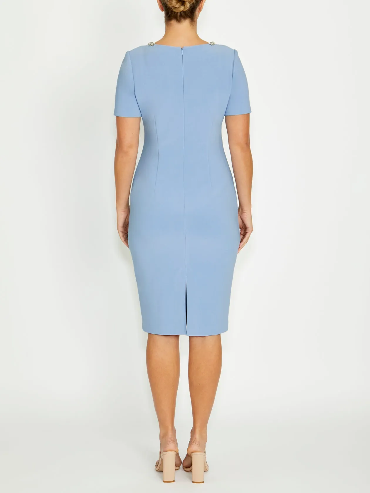 Trendy midi dress Cool Structure Cordelia Sky Blue Dress