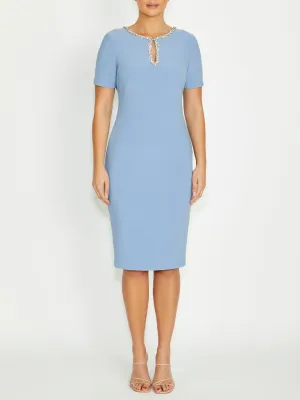 Bold Outfit Cordelia Sky Blue Dress Cordelia Sky Blue Dress Bold Movement Work Favorite