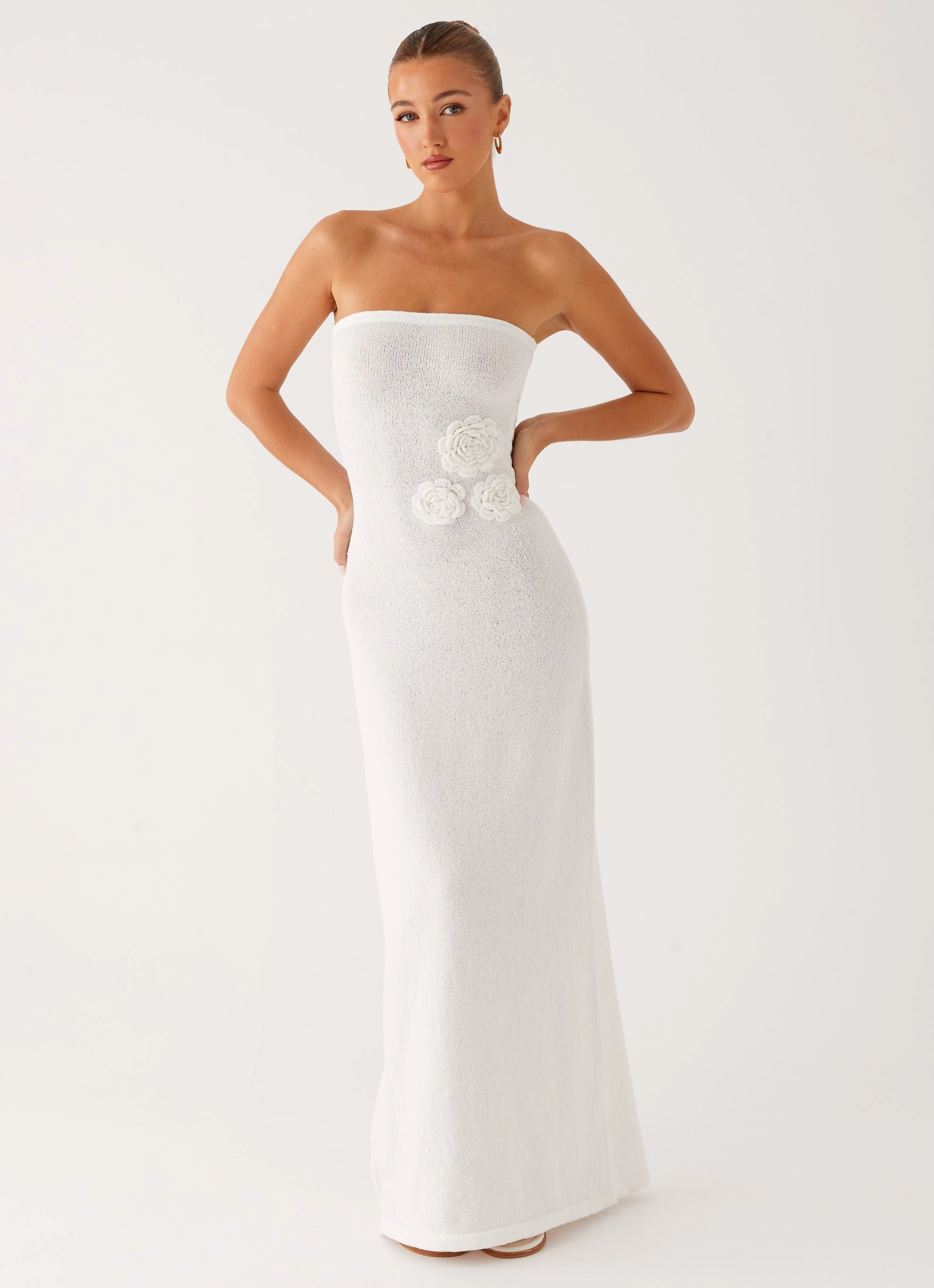 Art Inspired Arli Strapless Maxi Dress - Ivory