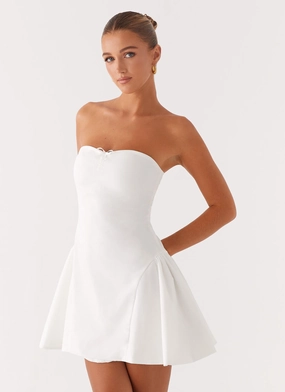 Bold Look Lucille Mini Dress - White Lucille Mini Dress - White Confident Mood