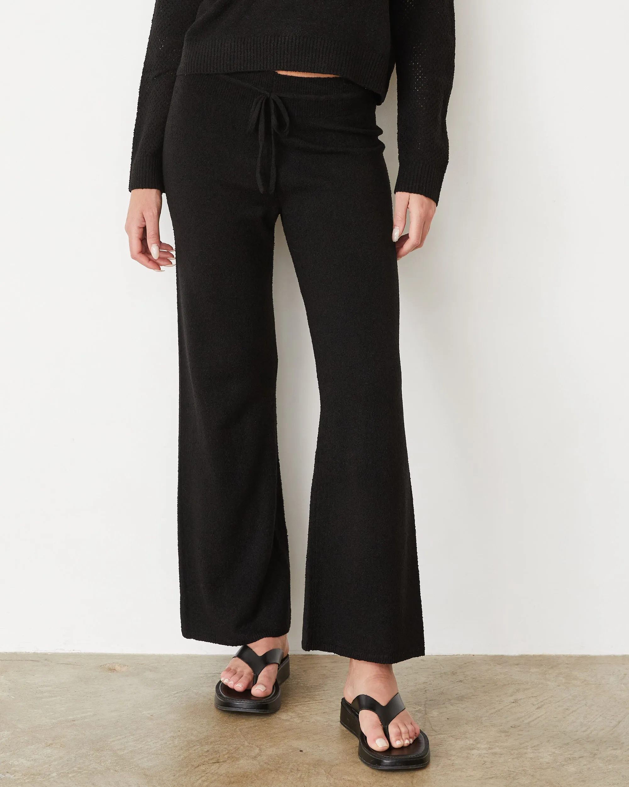 Boucle Knit Relaxed Pant No Fuss