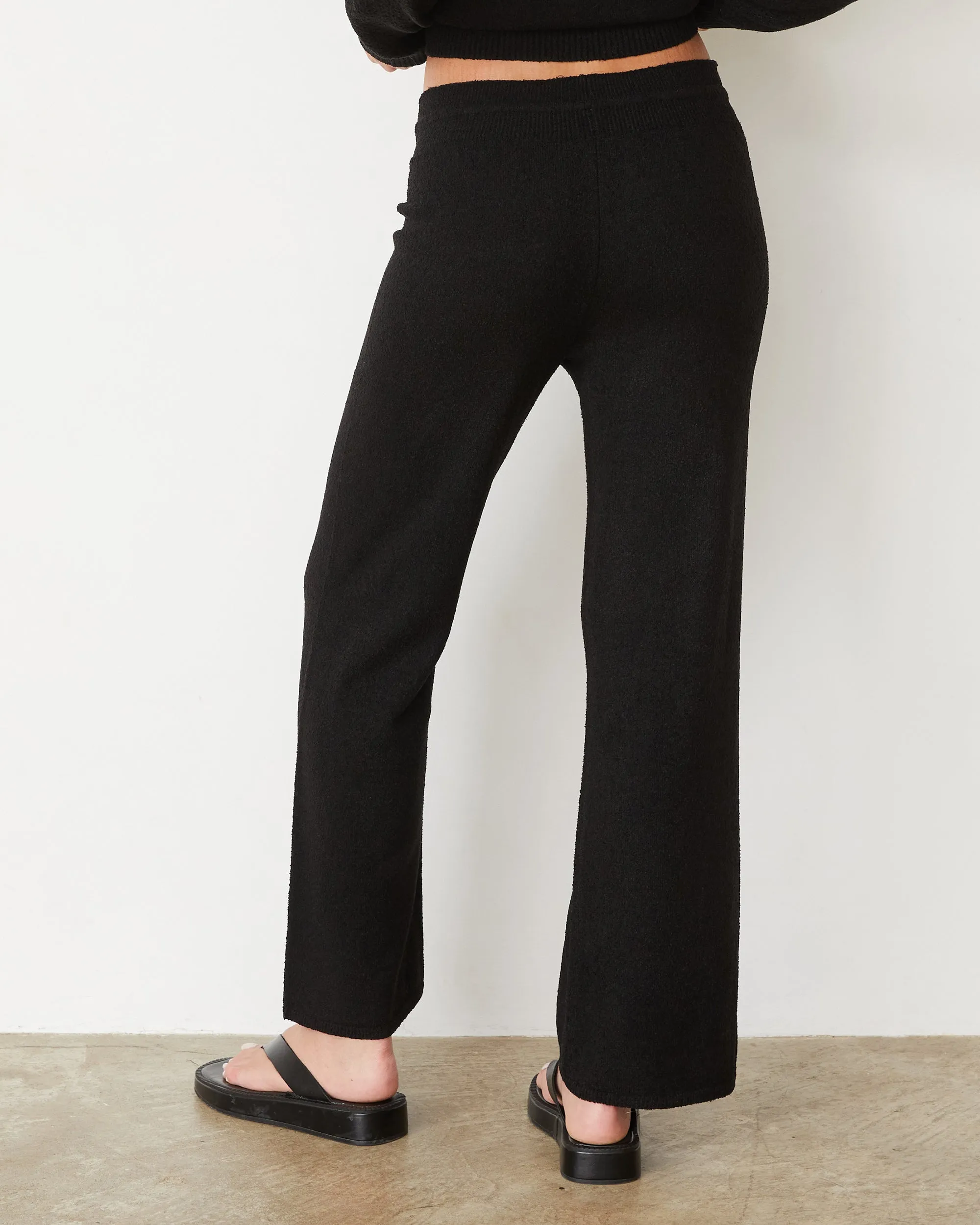 Boucle Knit Relaxed Pant Soft Lines Relaxed Wear