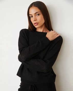 Boucle Knit Mesh Mixed Sweater EcoDyeProcess Boucle Knit Mesh Mixed Sweater WrinkleFree Finish Sustainable Textile