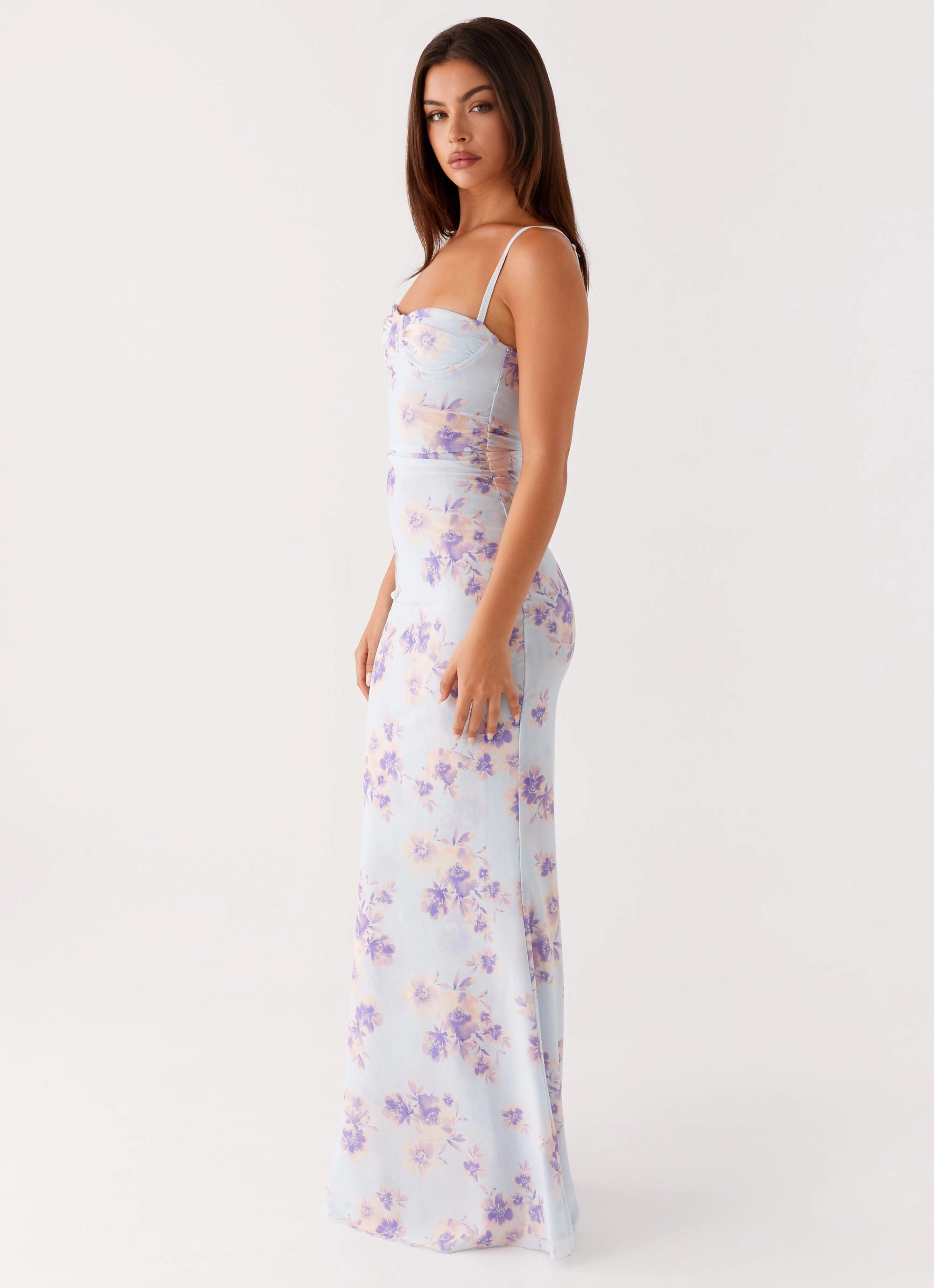 Impress Maxi Dress - Print Neutral Aesthetic Family Joy