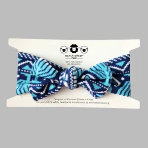 Bow Headband - Festival of Lights Fair Isle