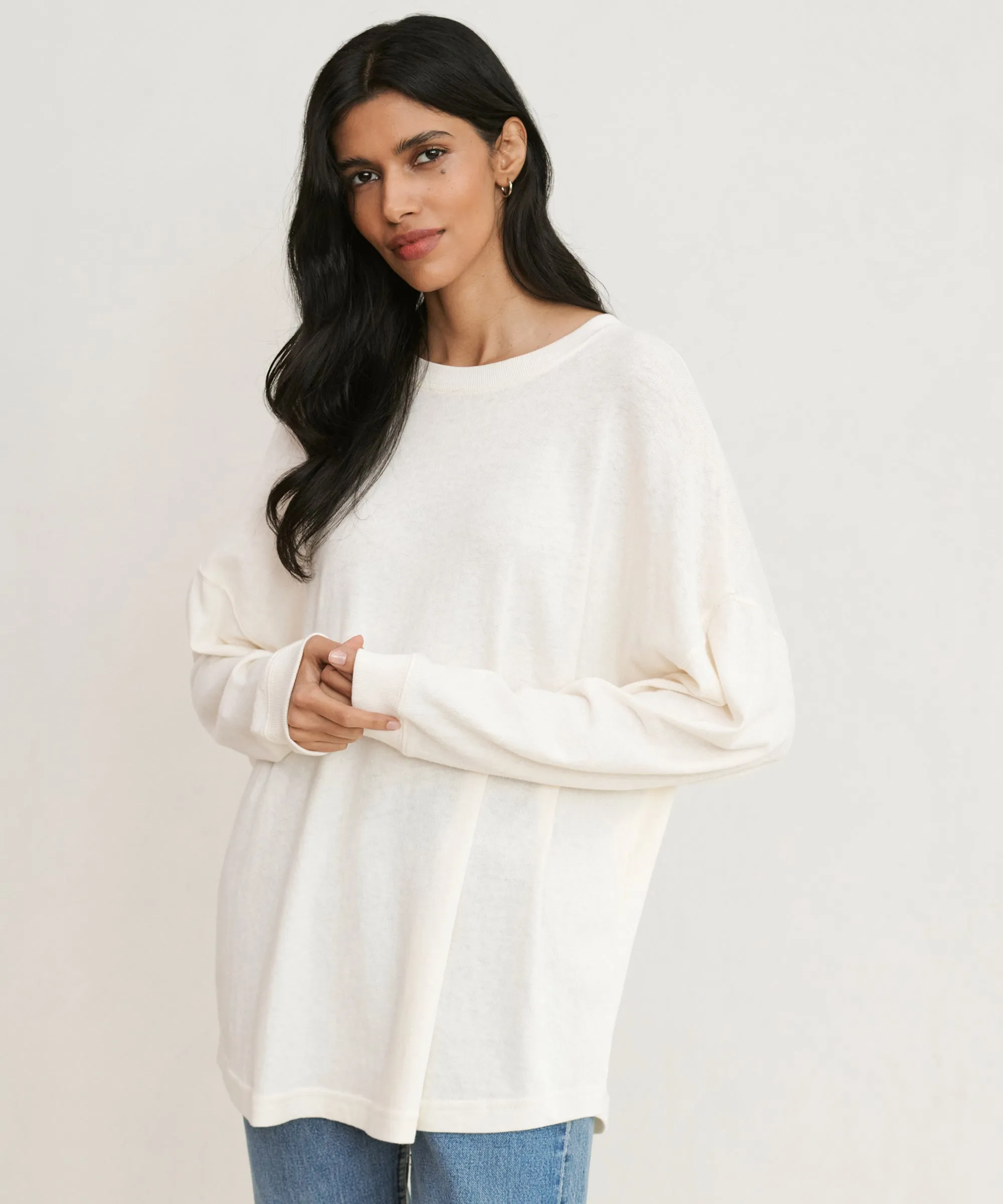 Boyfriend Long-Sleeve Tee Modular Pocket Layout OdorControl