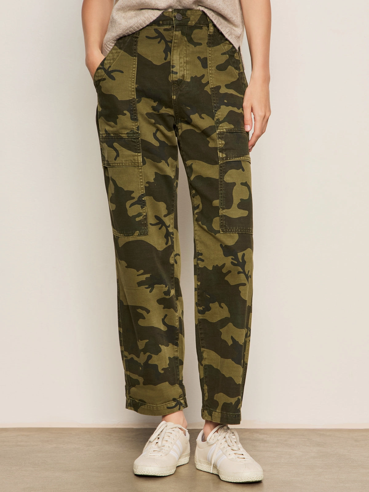 Stretchable Wear Water Repellent Boyfriend Utility Pant Rambler Camo
