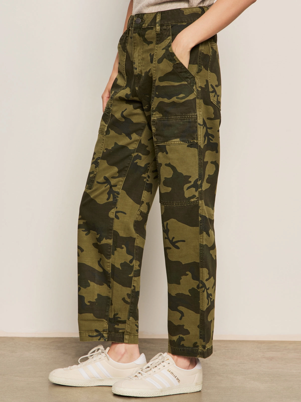 Boyfriend Utility Pant Rambler Camo Quick Access Pockets NonRestrictiveFit
