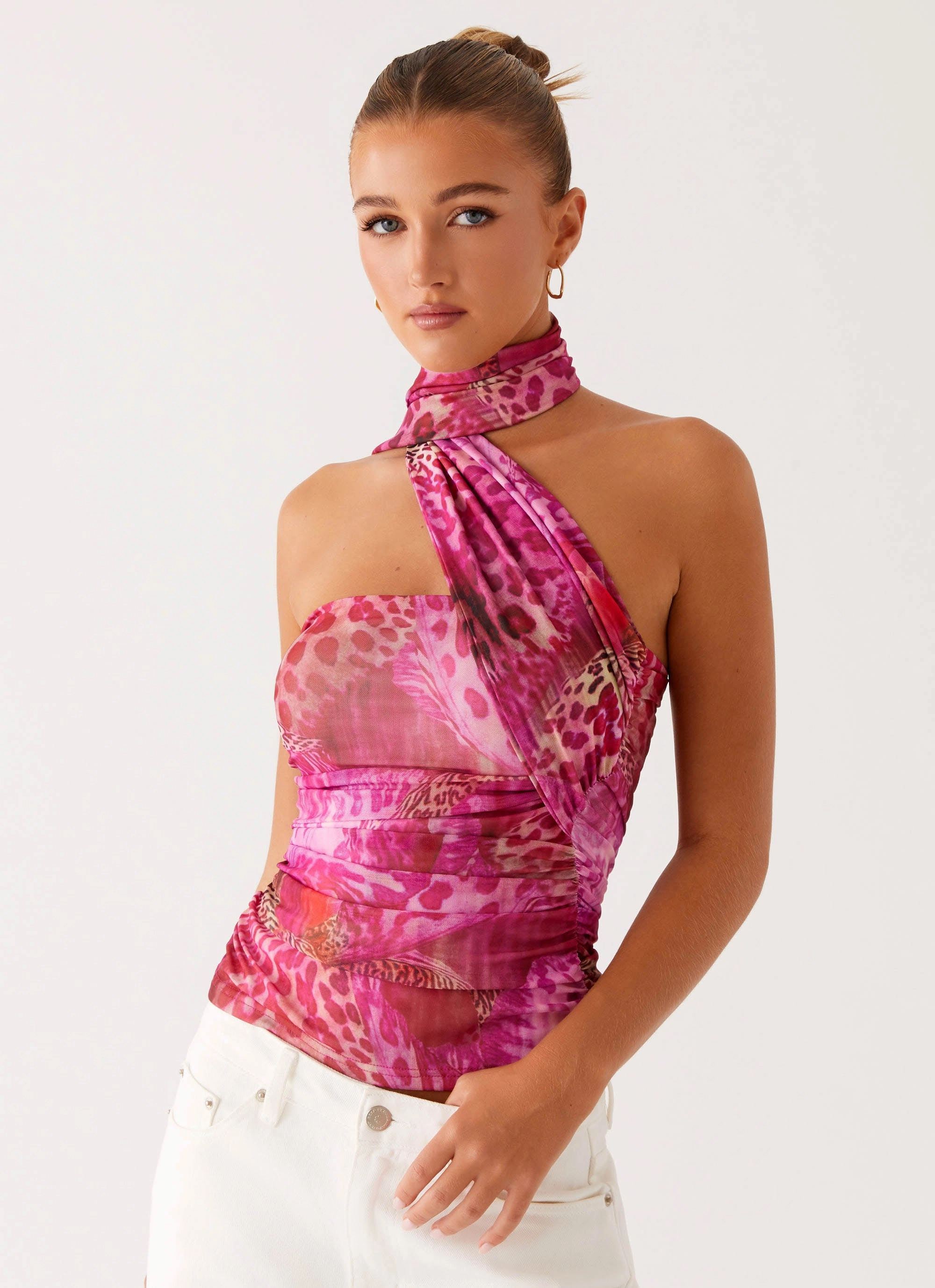 Breaking News Top - Lavender Lagoon Odor Resistant Finish Tactile Soft Texture