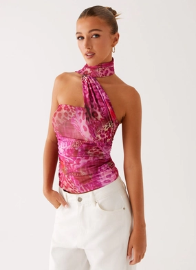 Breaking News Top - Lavender Lagoon Bonded Seam Construction