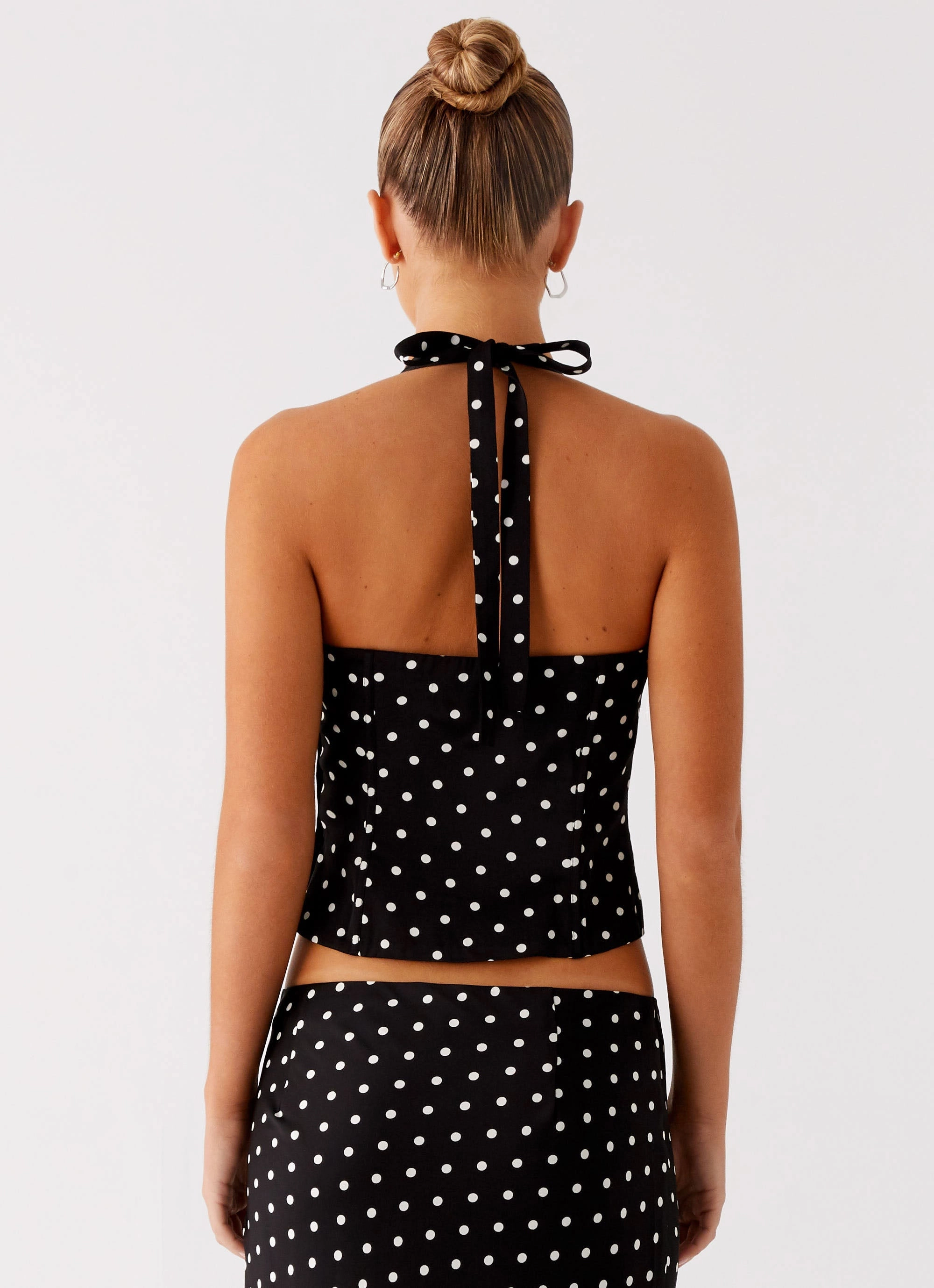 Everyday Vibe Breanne Top - Black Polka Dot
