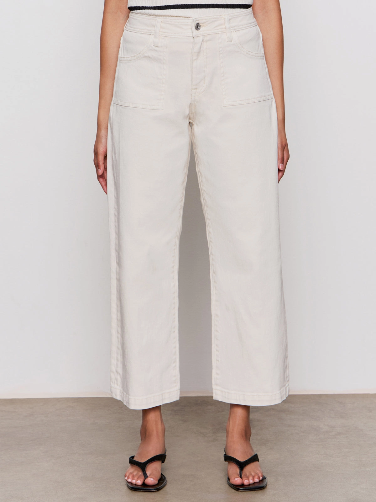 Tight Cut League Crop Jeans Light Oat