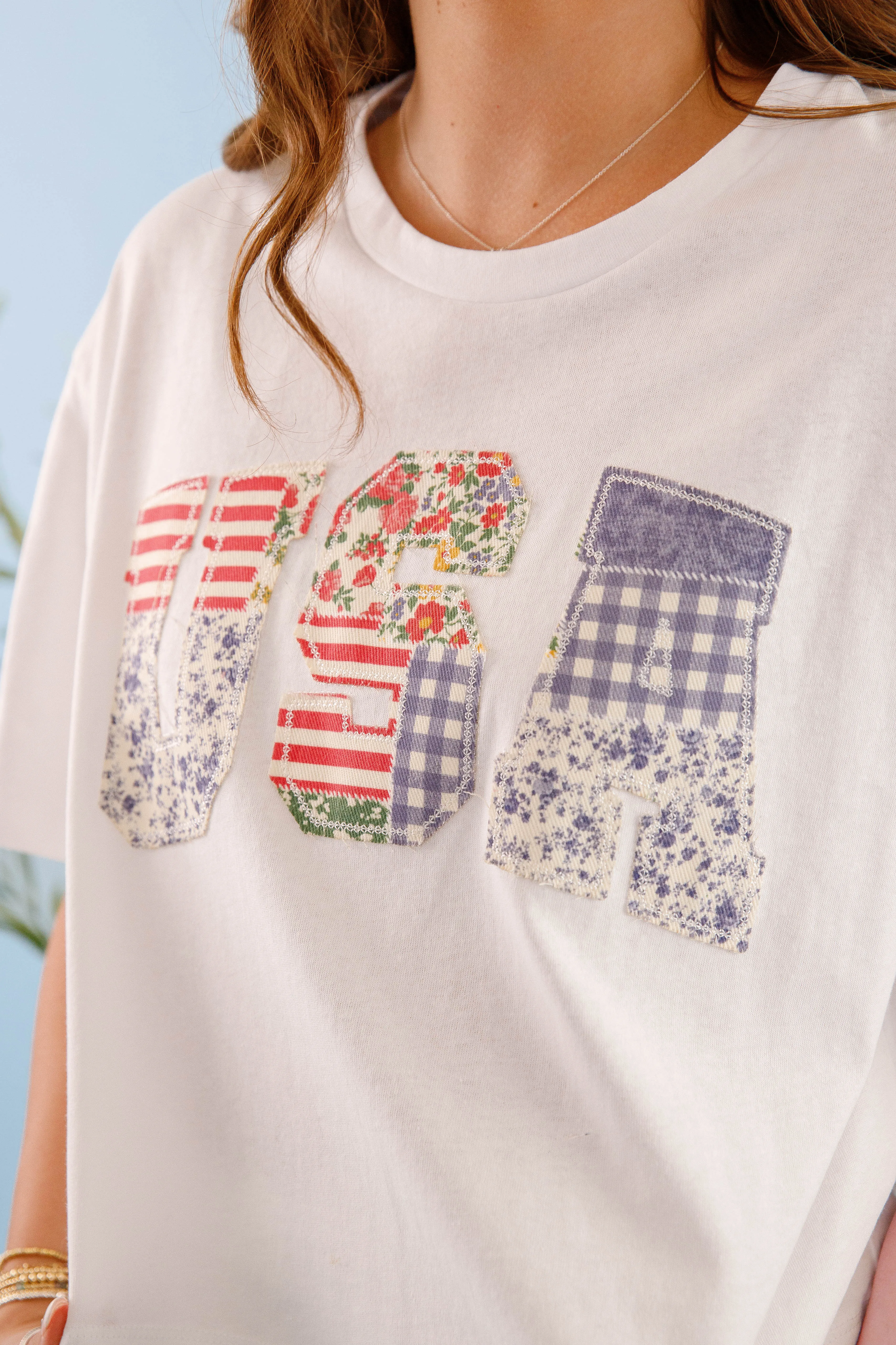 Hybrid Fabric Blend Interlock Weave American Honey Top