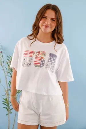 Breathable knit American Honey Top RollUpCuff American Honey Top