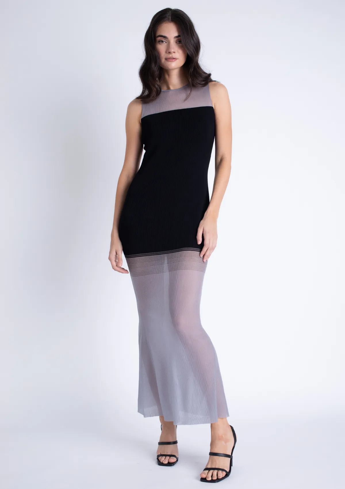 Classic structured dress Glam Touch Renata Knit Maxi Dress