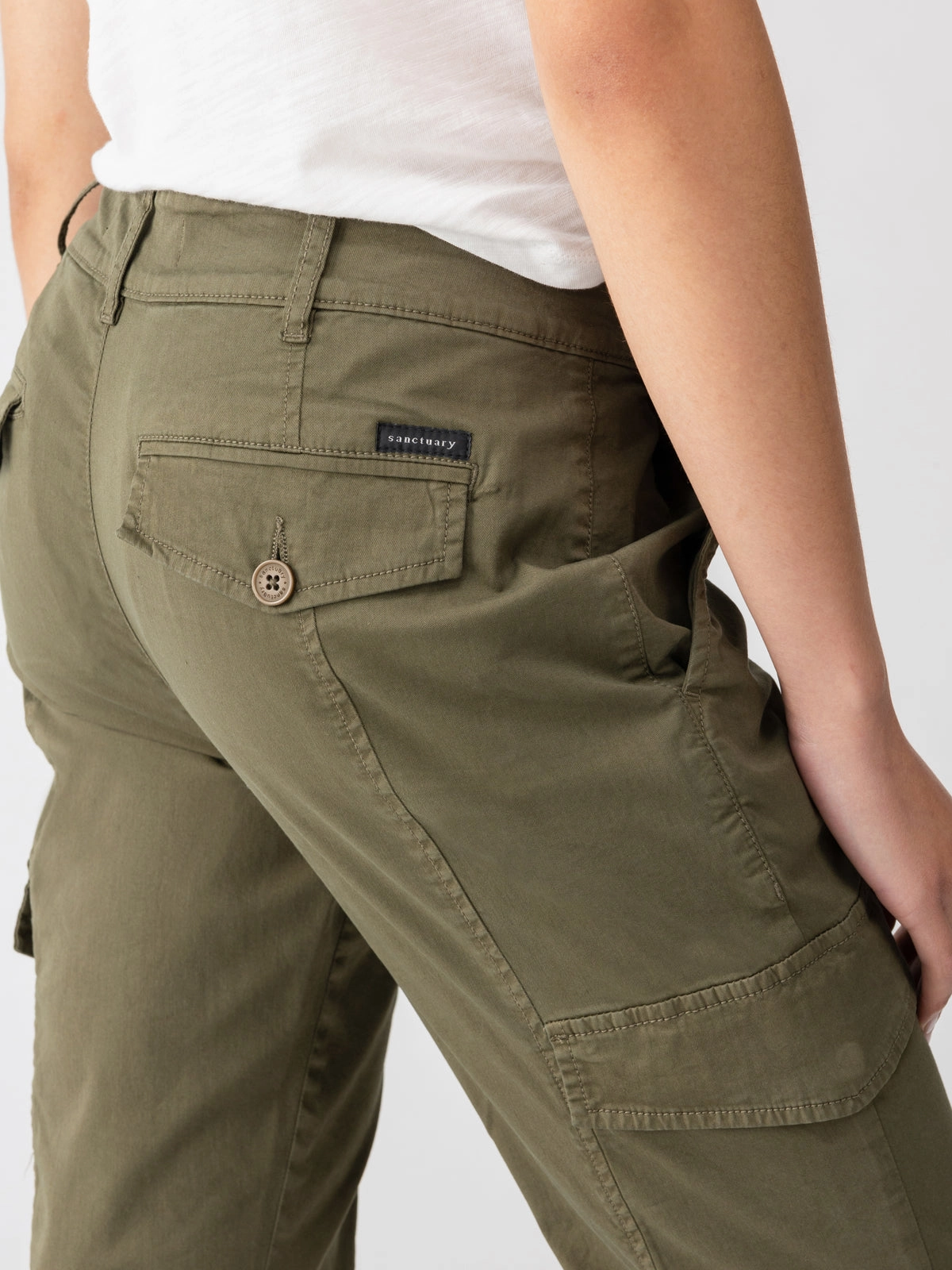 Rebel Standard Rise Pant Hiker Green Twill Weave Texture