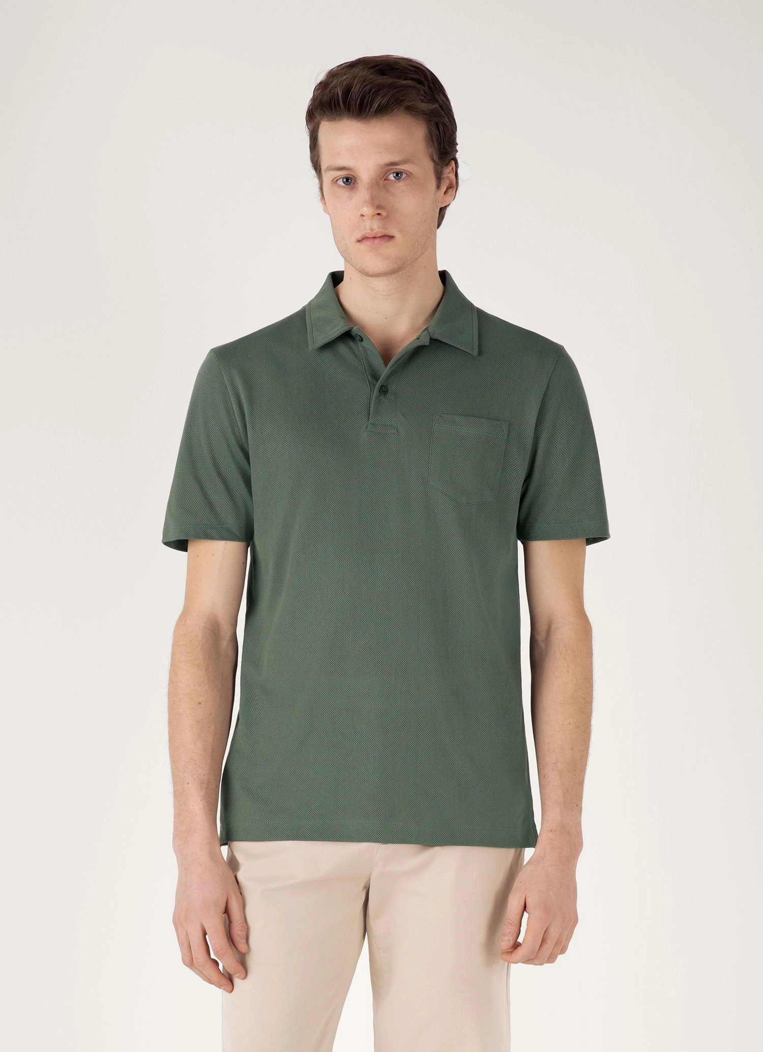 Outdoor Look Spring Summer Men's Riviera Polo Shirt in Dusk Green