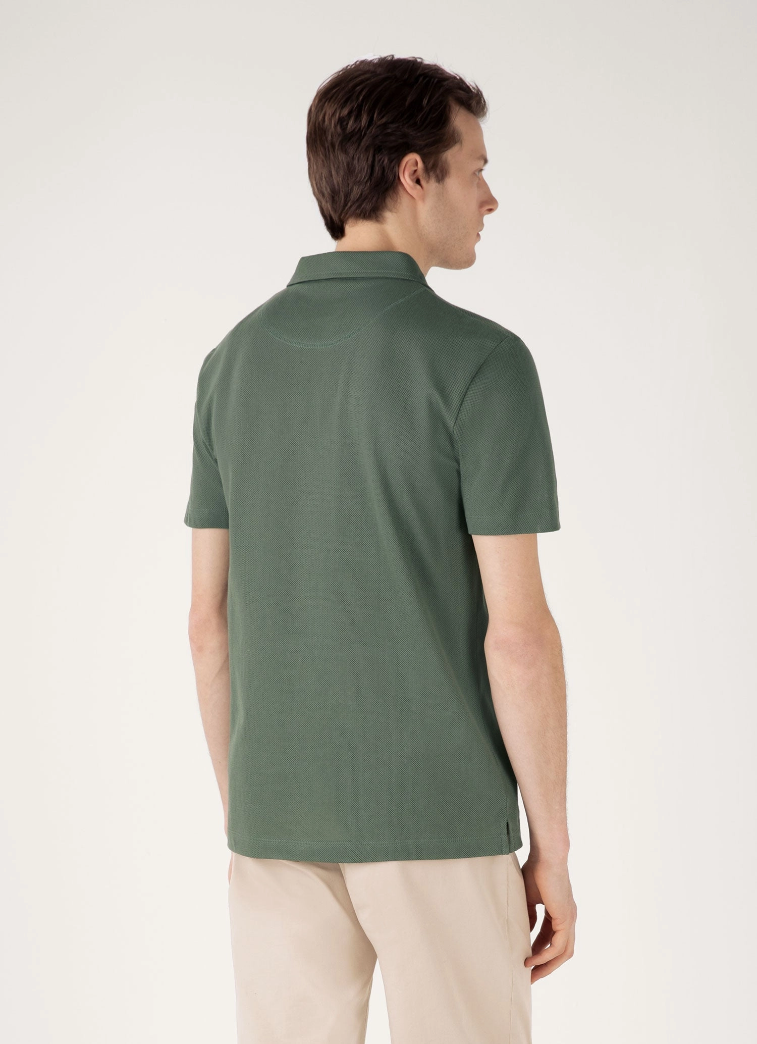 Men's Riviera Polo Shirt in Dusk Green Functional Style