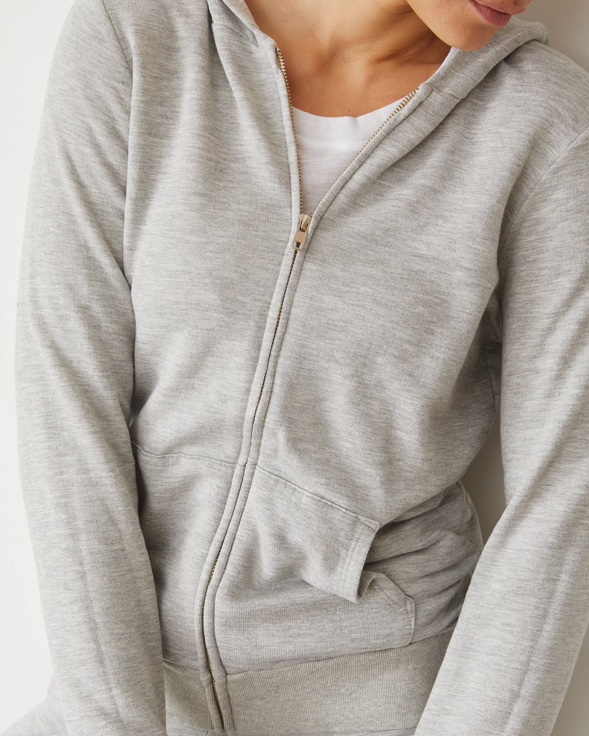 Softfleece Zip Up Hoody SoftKnit Bound Edges