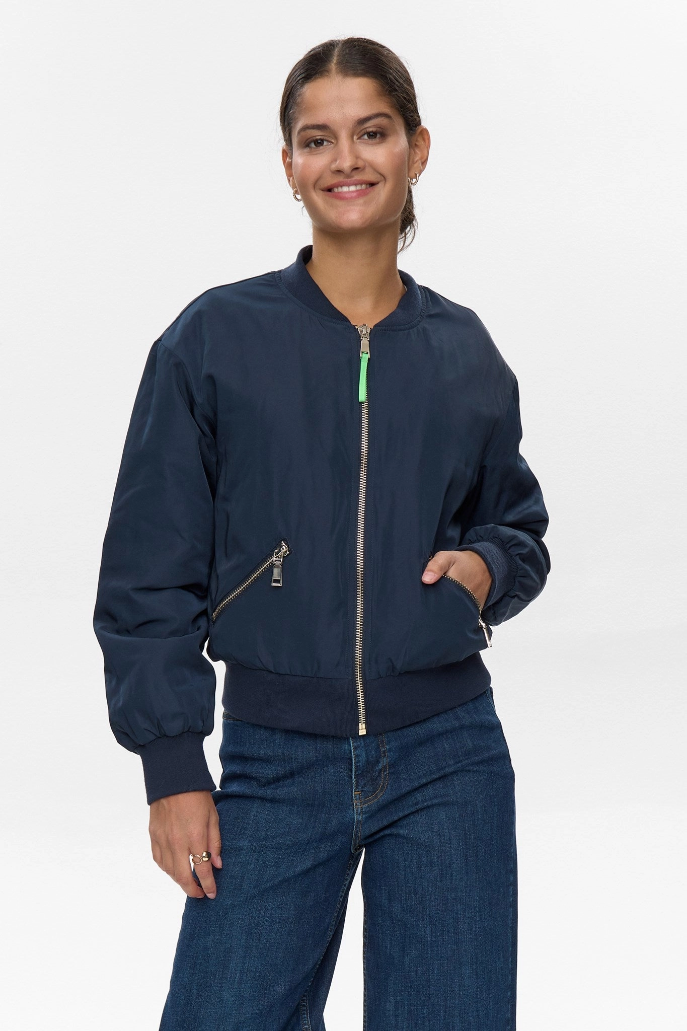 NUELLANORA JACKET - Dark Sapphire Foldable Collar