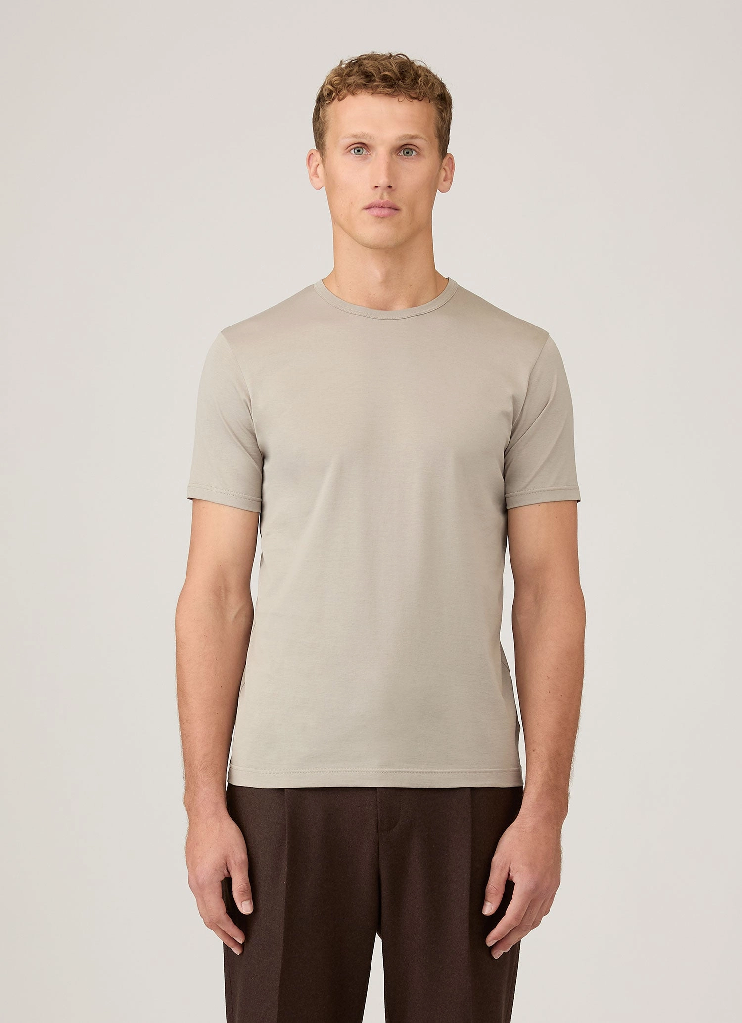 Men's Classic T-shirt in Fog Regular fit normality Light Flex