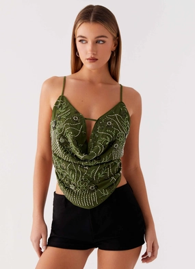 Breathable Underarm Vent Sedonia Top - Khaki Stretch Fit Engineering Sedonia Top - Khaki