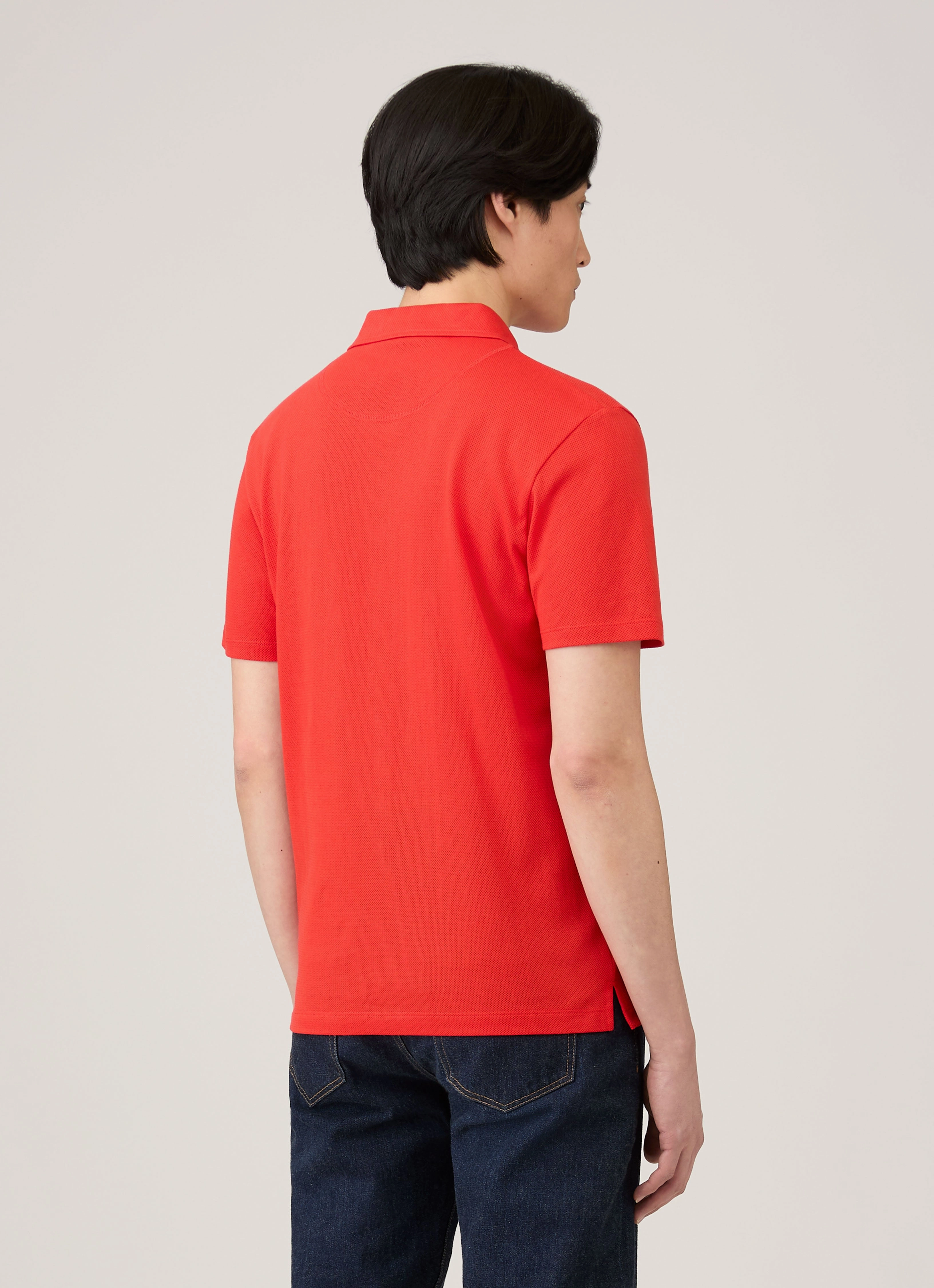 Men's Riviera Polo Shirt in Bright Red Comfortable fit TemperatureRegulating Layer