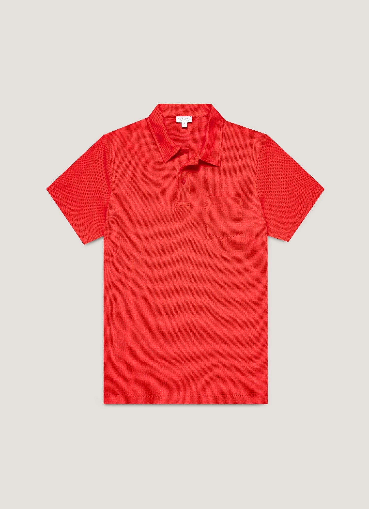 Men's Riviera Polo Shirt in Bright Red Outdoor Fit