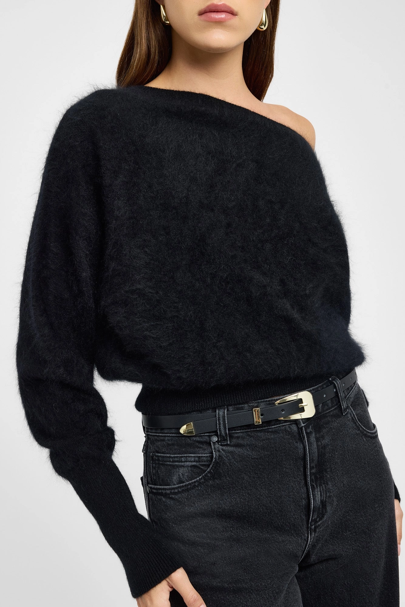 Geneva One Shoulder Jumper Layered Edging