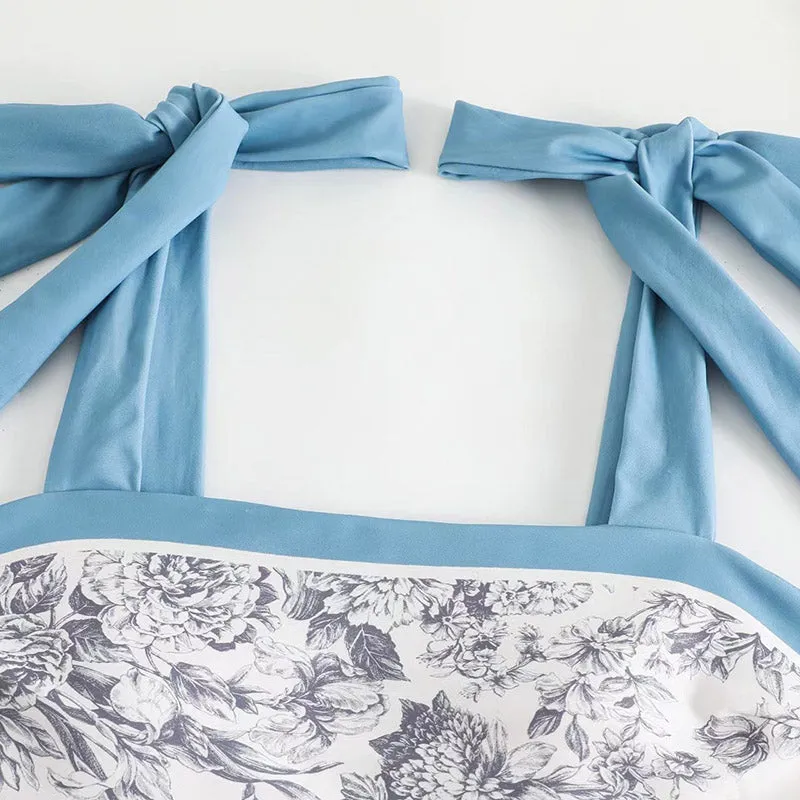 Breezy and Beachy Floral Print Tie Swimsuit