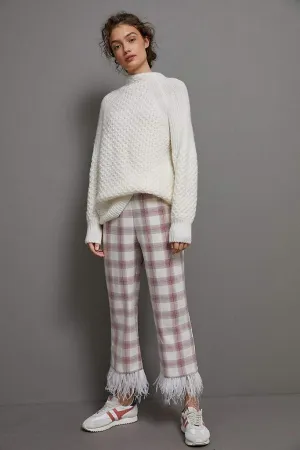 Brenda Feathered Plaid Pants Quick Adjust Brenda Feathered Plaid Pants Rest Easy Water Resistant Finish