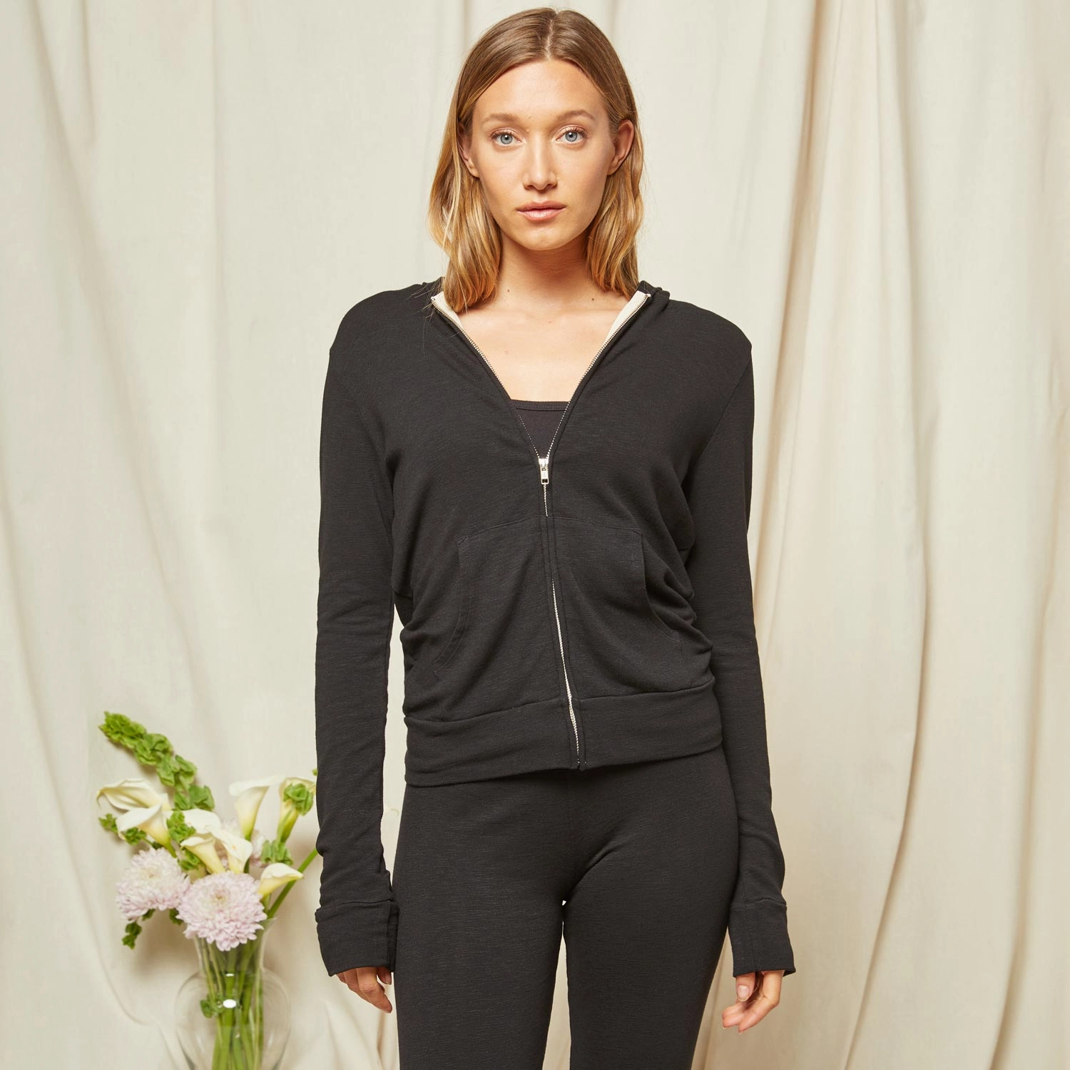 Noise Reduced Zipper Machine Washable Fabric Bridal Supersoft Zip Up Hoody