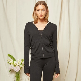 Bridal Supersoft Zip Up Hoody NaturalFiber Blends Noise Reduced Zipper Machine Washable Fabric Bridal Supersoft Zip Up Hoody